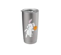 Rabbit Plays Basketball Stainless Steel Insulated Tumbler