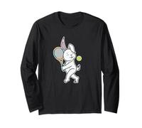 Rabbit Plays Tennis Long Sleeve T-Shirt