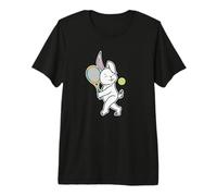 Rabbit Plays Tennis Premium T-Shirt