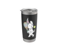 Rabbit Plays Tennis Stainless Steel Insulated Tumbler