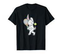 Rabbit Plays Tennis Value Graphic T-Shirt
