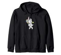 Rabbit plays Tennis Zip Hoodie