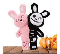 Rabbit Plush - 11 Inch Two-Headed Horror Doll, Soft Cuddly Material, Durable Safe Construction, Lightweight Design | Spooky Fun Decorative Toy Solution For Boys Girls Bedroom Car Decor Easter Christma