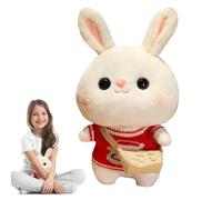 Rabbit Plush Animal - Adorable Bunny Toy, Soft Touch Rabbit Cuddly Toy with Fluffy Coat, Soft Plush Rabbit Toy for Sleeping Comfort