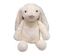 Rabbit Plush, Bunny Stuffed Animal Toy, Lop Eared Rabbit with Bow Tie for Birthdays Chirstmas Home Decor Kids(White,30cm/12in)