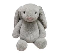Rabbit Plush, Bunny Stuffed Animal Toy, Lop Eared Rabbit with Bow Tie for Birthdays Chirstmas Home Decor Kids(Grey,30cm/12in)