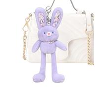 Rabbit Plush Keychain - Plush PP Cotton | Handmade Rabbit Pendant Soft Key Ring | orte-çlés De Décor e Sac And Đe Key For Handbag, Charm D´e Śac, Child, Teenagers