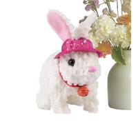 Rabbit Plush | Twitch Nose Jumping Pet Bunny | Robot Pet,for Home Living Room Bedroom Playroom Classroom Nursery Travel Car Seat