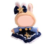 Rabbit Police Officer Clothes for Labu (No Doll) - Premium Handmade Clothes for Labu Dolls - Adjustable Cute Dress-up Accessories for 17cm Collectibles