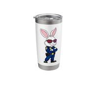 Rabbit Policeman Stainless Steel Insulated Tumbler