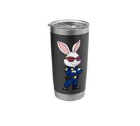 Rabbit Policeman Stainless Steel Insulated Tumbler