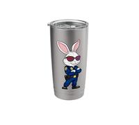 Rabbit Policeman Stainless Steel Insulated Tumbler