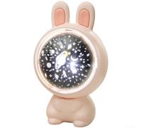 Rabbit Projector Night Light with Music Box 3 Slides(pink)