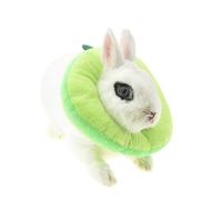 Rabbit Protection Cone for After Surgery, Elizabeth Neck Recovery Collar for Small Animals,Bunny Toast Avocado Costume (M,Avocado)
