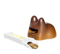 Rabbit Pudding Set Feeding Toy - Pretend Dessert Play Food Sets for Kitchen Role Play Kitchen Accessories for Birthdays, Christmas (Brown)