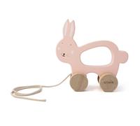 Trixie Mrs. Rabbit Pull Along Toy - FSC-Certified Wood - 12m+ - Pink