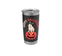 Rabbit Pumpkin Jack O' Lantern Bunny Spooky Halloween Stainless Steel Insulated Tumbler
