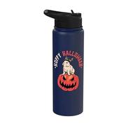 Rabbit Pumpkin Jack O' Lantern Bunny Spooky Halloween Stainless Steel Insulated Water Bottle