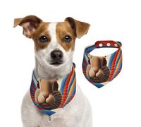Rabbit Punk Pet Scarf Dog Bandanas Spring Summer Soft Cotton Puppy Scarfs Adjustable Accessories for Small Medium Large Girl Boy Pup Medium