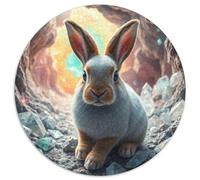 Rabbit Puzzle 1000Pc Jigsaw Animals Das Tier Wild Animals Beast Rotundity Jigsaws Adults Kids Puzzles Educational Games Adult Inspirational Challenge Reliever 1000pcs (67.5x67.5cm)