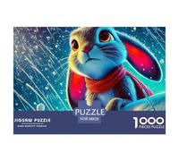 Rabbit Puzzle Kid Age 12 Years Up Impossible And Difficult Challenge 1000 Piece Challenging Puzzle Games There Are Letters on The Back 38x26cm/1000pcs