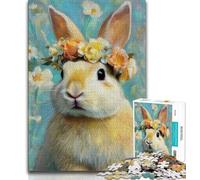 Rabbit Puzzles for Adults And Teenagers,Challenging Game And Family Play for Is Ideal As A Gift for The Whole Family 38x26cm