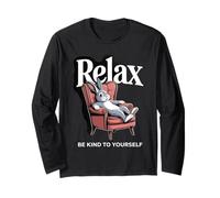 Rabbit Relax Be Kind to Yourself Long Sleeve T-Shirt