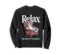 Rabbit Relax Be Kind To Yourself Sweatshirt