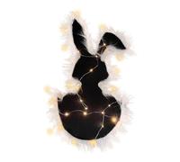 Rabbit Rugs For Bedroom | Spring Kitchen Bunny Sign Home Door Mat With Light Strip, 22.4x12.4" Entrance Way Welcome Mat Kitchen Rugs For Home Bedroom Party Decorations