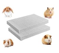 Rabbit Scratch Foot Pads, 2 Pcs Lava Grinding Teeth Stone for Bunny, Molar Stone Board for Rabbit Chinchilla Guinea Pig Totoro Hedgehog Hamster Rodent Small Animals