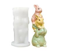 Rabbit Shape, 3D Silicone Candles Making Moulds, Desk Decoration, Concrete Moulds - for Cement Plaster, Art Teachers, Craft Enthusiasts, Creative Hobbyists, Home Crafts, Thematic