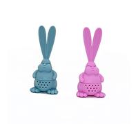 Rabbit Shape Tea Infuser Silicone Infuser Leaf Strainer Blue Useful and Attractive
