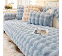 Rabbit-Shaped L-Shaped Couch Cover - U-Shaped Universal 2023 - Non-Slip Ultra Soft Faux Fur - Perfect for Living Room Décor