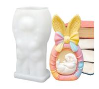 Rabbit Shaped Silicone Mould, Reusable 3D Rabbit Pattern, Wax Moulds - Easter Spring Cake Making Resin Casting Soap Candle Chocolate Candy