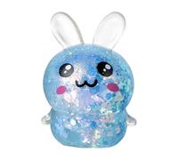Rabbit-Shaped Stress Ball, Slightly Sticky Texture, 7x4.5x3cm, Easter Bunny Stress Balls Toy, Rabbit Squeeze Toy, Hand Muscle Exercise, For Kids Adult Friend Teen Office School Study