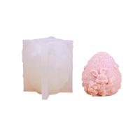 Rabbit Silicone Candle Mold 3D Animal Resin Gypsum Soap Molds DIY Chocolate Cake Baking Tool Plaster Home Decor High Temperature Resistant Mold