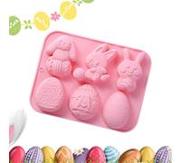 Rabbit Silicone Candle Mold, Non-Stick Mould for Crafts, DIY Handmade Silicone Baking Mould for Sweets and Sweets, Sturdy Easter Mould for c