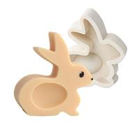 Rabbit Silicone Mold,Chocolate Candy Mould Bunny Shape Silicone Mold | Aromatherapy Candles, Happy Easter Tabletop Decoration, Plaster Ornament