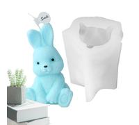 Rabbit Silicone Mold | Cute 3D Rabbit Easter Candle Molds, Resin Casting Plaster Clay Candle Wax Molds for Handmade Resin Handicrafts Table Ornaments