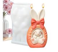 Rabbit Silicone Mold for Easter - Easy Release Bunny Shaping Tray, Heat-Resistant Flexible Craft Mold, Multi-Purpose Candle Epoxy Plaster Resin Casting Tool | DIY Projects, Seasonal Decorations, Party