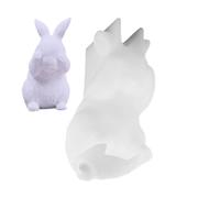 Rabbit Silicone Mold, Rabbit Statue Mold - Silicone Rabbit Statue Mold for Crafts - Epoxy Resin Casting for Beginners for Figures