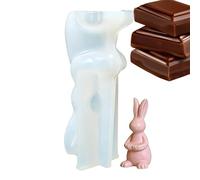 Rabbit Silicone Mould | Animal Shape Moulding Template, Silicone Easter Moulds - for Plaster, Resin, Plasticine, Party, Birthday, Table Decoration, Shelf, Home