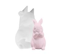 Rabbit Silicone Mould - Easter Rabbit Figure Mould | Soft Mold for Plaster and Fondant, Cake Decoration, DIY Crafts, Resin, Soap, Suitable for Beginners, Easter Decorations, He
