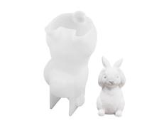 Rabbit Silicone Mould - Easter Rabbit Figure Mould | Soft Mold for Plaster and Fondant, Cake Decoration, DIY Crafts, Resin, Soap, Suitable for Beginners, Easter Decorations, He