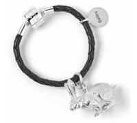 Rabbit Silver Keyring - Personalised