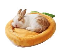 Rabbit Sleeping Mattress - Plant Shaped Bed Pad, Warm Snuggle Sack for Small Animals, Comfortable Portable Fleece Pillow | Cushy Guinea Hedgehog Ferret Cage Furniture Couch Chair Indoor Outdoor