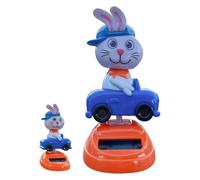 Rabbit Solar Doll - Dancing Toy, Bunny Shaking Figurine, Fun Eye-Catching Design, Sunlight Activation Feature, Decor Item, Gift Idea for Desk Car