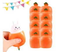 Rabbit Squishy, 2026 New Easter Rabbit Antistress Balls, Easter Carrot Rabbit Squeeze Easter Gifts for Anxiety Relief (12Pcs)