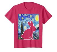 Rabbit Starry Night Bunny Lover Van Gogh Painting T-Shirt