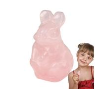 Rabbit Statue | Beautiful Crystal Figurines Bunnies Decor,Portable Easter Decorations, Seasonal Decor For Lovers, Friends, Children, Parents